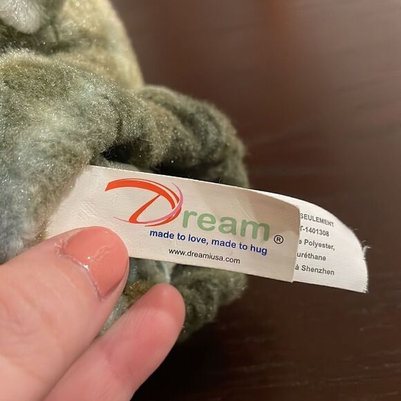 Dream Puppets Plush GREEN DINOSAUR Hand Puppet Excellent Condition 11.5” long - Picture 9 of 10